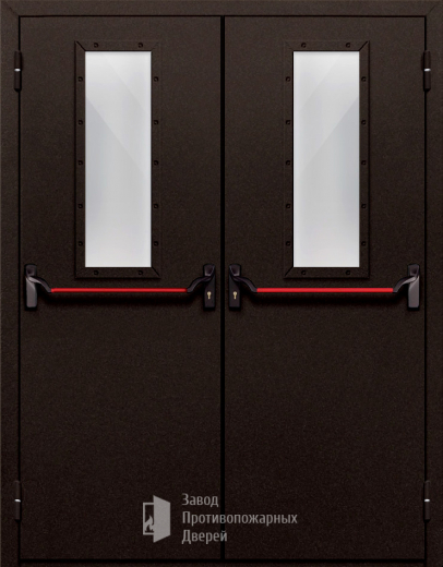 Фото двери «Двупольная со стеклом и антипаникой №610» в Краснознаменску