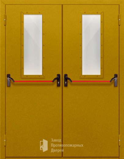 Фото двери «Двупольная со стеклом и антипаникой №65» в Краснознаменску