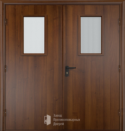 Фото двери «Двупольная МДФ со стеклом EI-30» в Краснознаменску