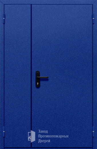 Фото двери «Полуторная глухая (синяя)» в Краснознаменску