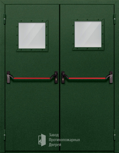 Фото двери «Двупольная со стеклом и антипаникой №59» в Краснознаменску