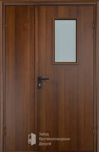 Фото двери «Полуторная МДФ со стеклом EI-30» в Краснознаменску