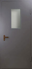 Фото двери «Техническая дверь №4 однопольная со стеклопакетом» в Краснознаменску